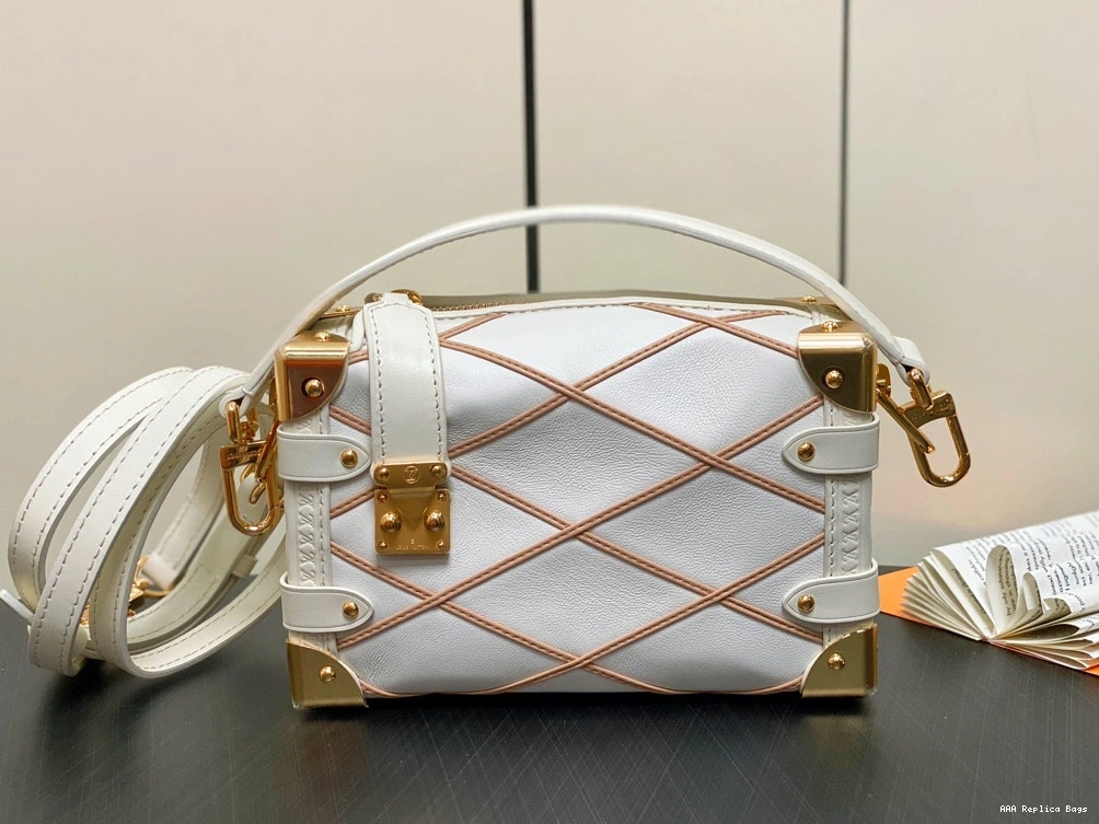 Aaa replica bags Side LOUIS VUITTON PM-18*12.5*8CM Trunk 0811
